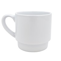 Kubek biały w stylu Retro
