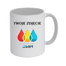 Kubek z szarym wnętrzem i uchem