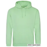 Bluza z Kapturem College Hoodie  - Nadruk -  kolor Apple Green