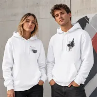 Bluza z Kapturem College Hoodie  - Nadruk -  kolor Arctic White