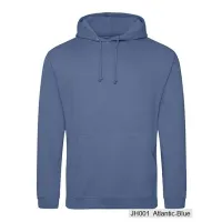 Bluza z Kapturem College Hoodie  - Nadruk -  kolor Atlantic Blue