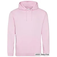 Bluza z Kapturem College Hoodie  - Nadruk -  kolor Baby Pink