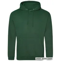 Bluza z Kapturem College Hoodie - Nadruk - kolor Bottle Green Bluza z Kapturem College Hoodie - Nadruk - kolor Bottle Green