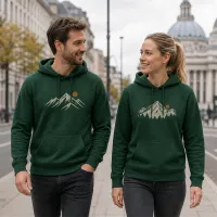 Bluza z Kapturem College Hoodie - Nadruk - kolor Bottle Green Bluza z Kapturem College Hoodie - Nadruk - kolor Bottle Green