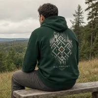 Bluza z Kapturem College Hoodie - Nadruk - kolor Bottle Green Bluza z Kapturem College Hoodie - Nadruk - kolor Bottle Green