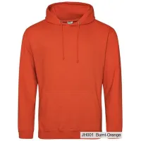 Bluza z Kapturem College Hoodie  - Nadruk -  kolor Burnt Orange