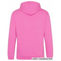 Bluza z Kapturem College Hoodie  - Nadruk -  kolor Candyfloss Pink