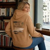 Bluza z Kapturem College Hoodie - Nadruk - kolor Caramel Latte Bluza z Kapturem College Hoodie - Nadruk - kolor Caramel Latte