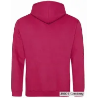 Bluza z Kapturem College Hoodie  - Nadruk -  kolor Cranberry
