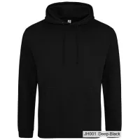 Bluza z Kapturem College Hoodie  - Nadruk -  kolor Deep Black