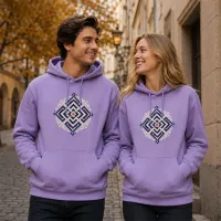 Bluza z Kapturem College Hoodie  - Nadruk -  kolor Digital Lavender