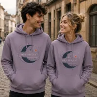 Bluza z Kapturem College Hoodie - Nadruk - kolor Dusty Lilac Bluza z Kapturem College Hoodie - Nadruk - kolor Dusty Lilac