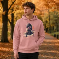 Bluza z Kapturem College Hoodie - Nadruk - kolor Dusty Pink Bluza z Kapturem College Hoodie - Nadruk - kolor Dusty Pink