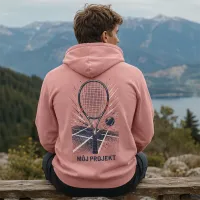Bluza z Kapturem College Hoodie - Nadruk - kolor Dusty Pink Bluza z Kapturem College Hoodie - Nadruk - kolor Dusty Pink