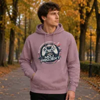Bluza z Kapturem College Hoodie - Nadruk - kolor Dusty Purple Bluza z Kapturem College Hoodie - Nadruk - kolor Dusty Purple