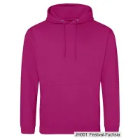 Bluza z Kapturem College Hoodie - Nadruk - kolor Festival Fuchsia Bluza z Kapturem College Hoodie - Nadruk - kolor Festival Fuchsia
