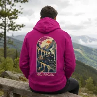 Bluza z Kapturem College Hoodie - Nadruk - kolor Festival Fuchsia Bluza z Kapturem College Hoodie - Nadruk - kolor Festival Fuchsia