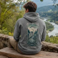 Bluza z Kapturem College Hoodie  - Nadruk -  kolor Graphite Heather
