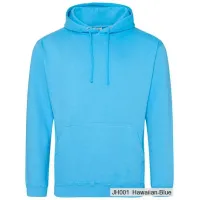 Bluza z Kapturem College Hoodie  - Nadruk -  kolor Hawaiian Blue