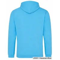 Bluza z Kapturem College Hoodie  - Nadruk -  kolor Hawaiian Blue