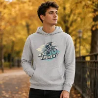 Bluza z Kapturem College Hoodie  - Nadruk -  kolor Heather Grey