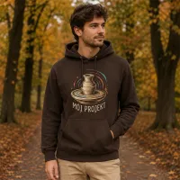 Bluza z Kapturem College Hoodie - Nadruk - kolor Hot Chocolate Bluza z Kapturem College Hoodie - Nadruk - kolor Hot Chocolate