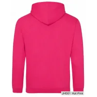 Bluza z Kapturem College Hoodie  - Nadruk -  kolor Hot Pink