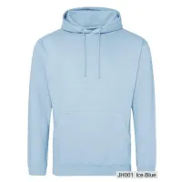 Bluza z Kapturem College Hoodie  - Nadruk -  kolor Ice Blue