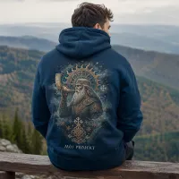 Bluza z Kapturem College Hoodie  - Nadruk -  kolor Ink Blue