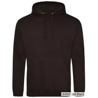 Bluza z Kapturem College Hoodie  - Nadruk -  kolor Jet Black
