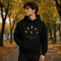 Bluza z Kapturem College Hoodie  - Nadruk -  kolor Jet Black
