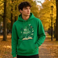 Bluza z Kapturem College Hoodie - Nadruk - kolor Kelly Green Bluza z Kapturem College Hoodie - Nadruk - kolor Kelly Green