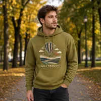 Bluza z Kapturem College Hoodie - Nadruk - kolor Khaki Bluza z Kapturem College Hoodie - Nadruk - kolor Khaki