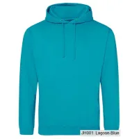 Bluza z Kapturem College Hoodie  - Nadruk -  kolor Lagoon Blue