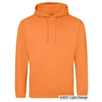 Bluza z Kapturem College Hoodie - Nadruk - kolor Light Orange Bluza z Kapturem College Hoodie - Nadruk - kolor Light Orange