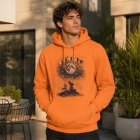 Bluza z Kapturem College Hoodie - Nadruk - kolor Light Orange Bluza z Kapturem College Hoodie - Nadruk - kolor Light Orange
