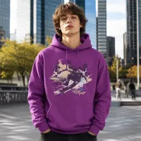 Bluza z Kapturem College Hoodie - Nadruk - kolor Magenta Magic Bluza z Kapturem College Hoodie - Nadruk - kolor Magenta Magic