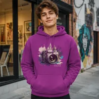 Bluza z Kapturem College Hoodie - Nadruk - kolor Magenta Magic Bluza z Kapturem College Hoodie - Nadruk - kolor Magenta Magic