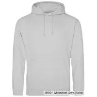 Bluza z Kapturem College Hoodie  - Nadruk -  kolor Moondust Grey (Solid)