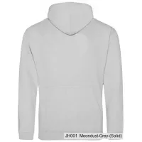 Bluza z Kapturem College Hoodie  - Nadruk -  kolor Moondust Grey (Solid)
