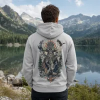Bluza z Kapturem College Hoodie  - Nadruk -  kolor Moondust Grey (Solid)