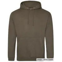 Bluza z Kapturem College Hoodie - Nadruk - kolor Olive Green Bluza z Kapturem College Hoodie - Nadruk - kolor Olive Green