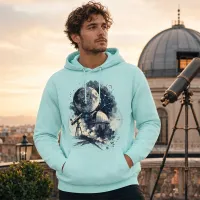 Bluza z Kapturem College Hoodie  - Nadruk -  kolor Peppermint