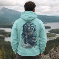 Bluza z Kapturem College Hoodie  - Nadruk -  kolor Peppermint