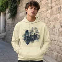 Bluza z Kapturem College Hoodie - Nadruk - kolor Pina Colada Bluza z Kapturem College Hoodie - Nadruk - kolor Pina Colada