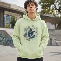 Bluza z Kapturem College Hoodie - Nadruk - kolor Pistachio Green Bluza z Kapturem College Hoodie - Nadruk - kolor Pistachio Green
