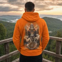 Bluza z Kapturem College Hoodie  - Nadruk -  kolor Pumpkin Pie