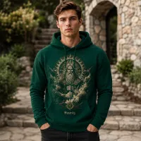 Bluza z Kapturem College Hoodie - Nadruk - kolor Rainforest Green Bluza z Kapturem College Hoodie - Nadruk - kolor Rainforest Green