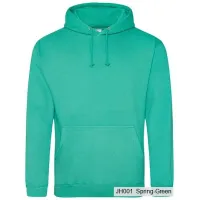 Bluza z Kapturem College Hoodie  - Nadruk -  kolor Spring Green