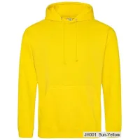 Bluza z Kapturem College Hoodie  - Nadruk -  kolor Sun Yellow